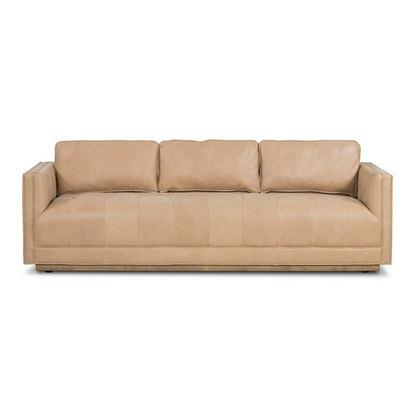 Keelan 90" Top Grain Leather Sofa - Palmero Nude