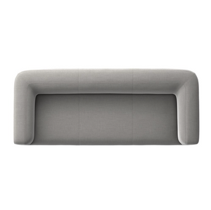 Mari 98" Bench Cushion Sofa - Performance Silver