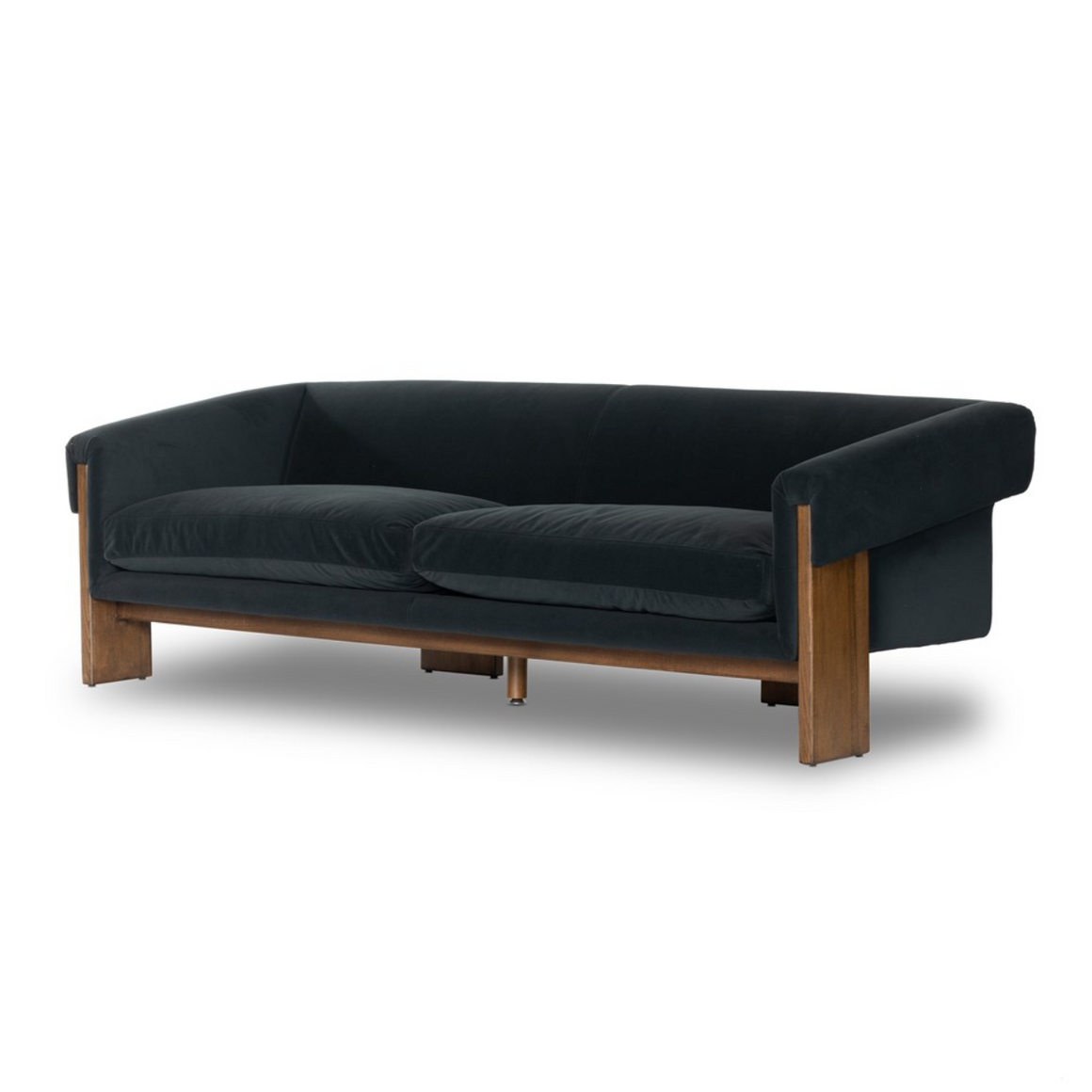 Cade 91" 2 Cushion Sofa - Velvet Smoke