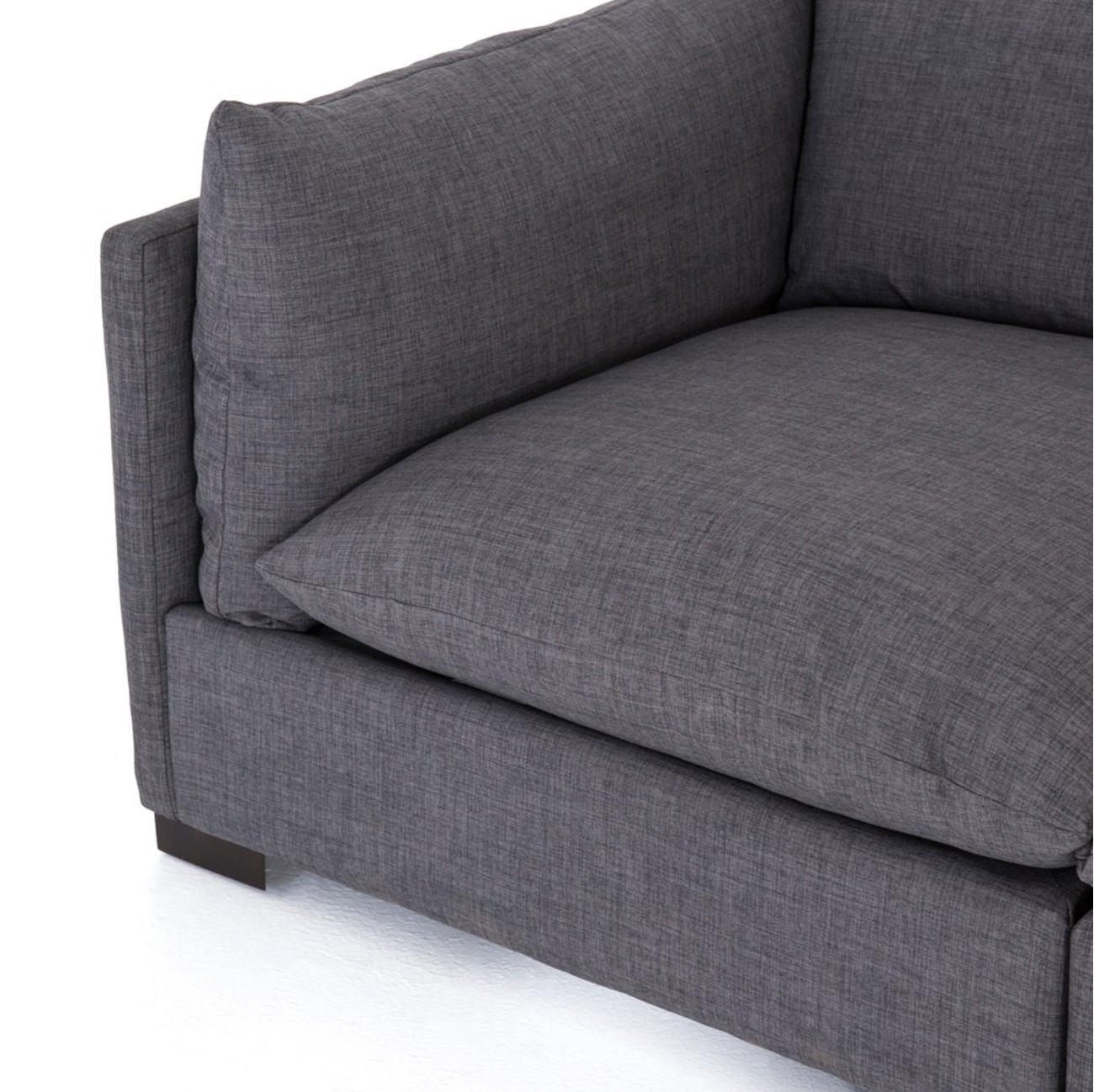Auriella 117" 3 Cushion Modular Sectional - Performance Charcoal