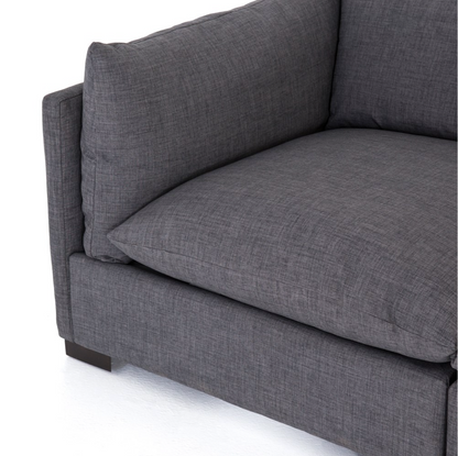 Auriella 117" 3 Cushion Modular Sectional - Performance Charcoal