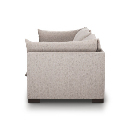 Elia 117" 3 Cushion Modular Sofa - Perfomance Pebble