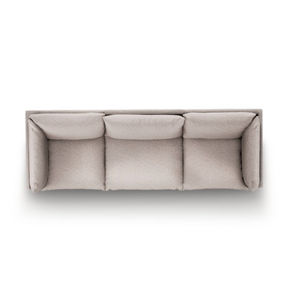 Elia 117" 3 Cushion Modular Sofa - Perfomance Pebble