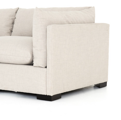 Auriella 117" 3 Cushion Modular Sectional - Perfomance Moon
