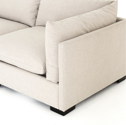 Auriella 117" 3 Cushion Modular Sectional - Perfomance Moon