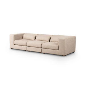 Selena 115" 3 Cushion Modular Sectional - Performance Wheat