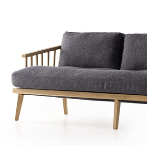 Kassani 88" Bench Cushion Sofa - Performance Slate