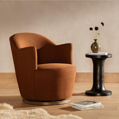 Santiago 26" Swivel Chair - Performance Burnish