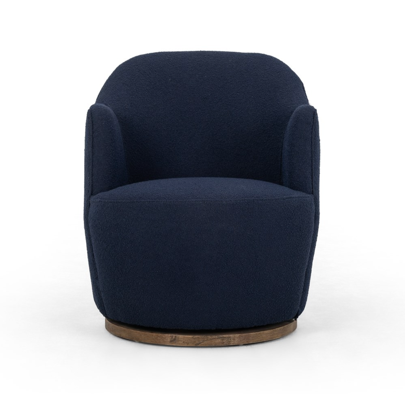 Santiago 26" Swivel Chair - Parawood + Indigo