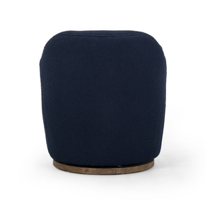 Santiago 26" Swivel Chair - Parawood + Indigo