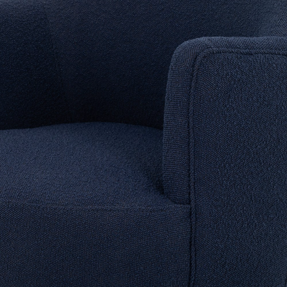 Santiago 26" Swivel Chair - Parawood + Indigo