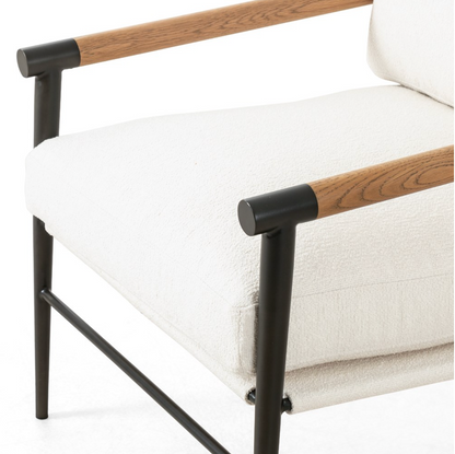 Raymond 28" Occasional Chair - Performance Cloud + Metal