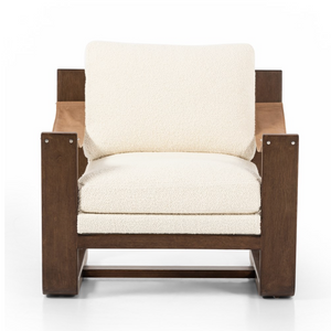 Jordana 33" Occasional Chair - Cream + Dark Ash