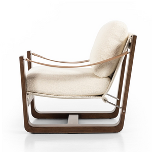 Jordana 33" Occasional Chair - Cream + Dark Ash