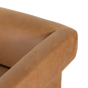 Cade 35" Top Grain Leather Occasional Chair - Palermo Cognac