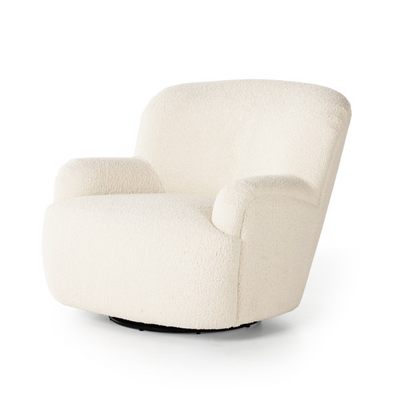 Kabir 35" Swivel Chair - Natural