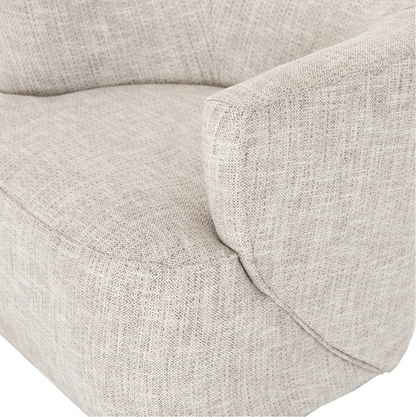 Kaelyn 34" Swivel Chair - Performance Dove