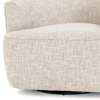 Kaelyn 34" Swivel Chair - Performance Dove