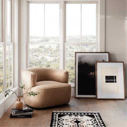 Kaelyn 34" Swivel Chair - Camel