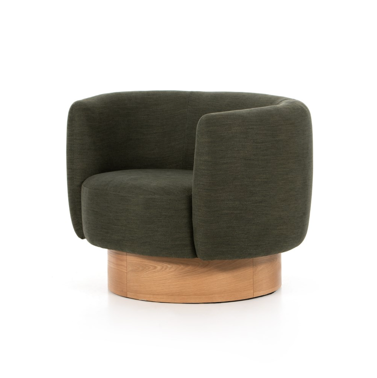 Zenobia 39" Swivel Chair - Moss