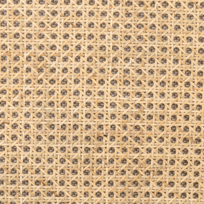 Cassandra 37" Cane Back Occasional Chair - Performance Taupe + Rattan