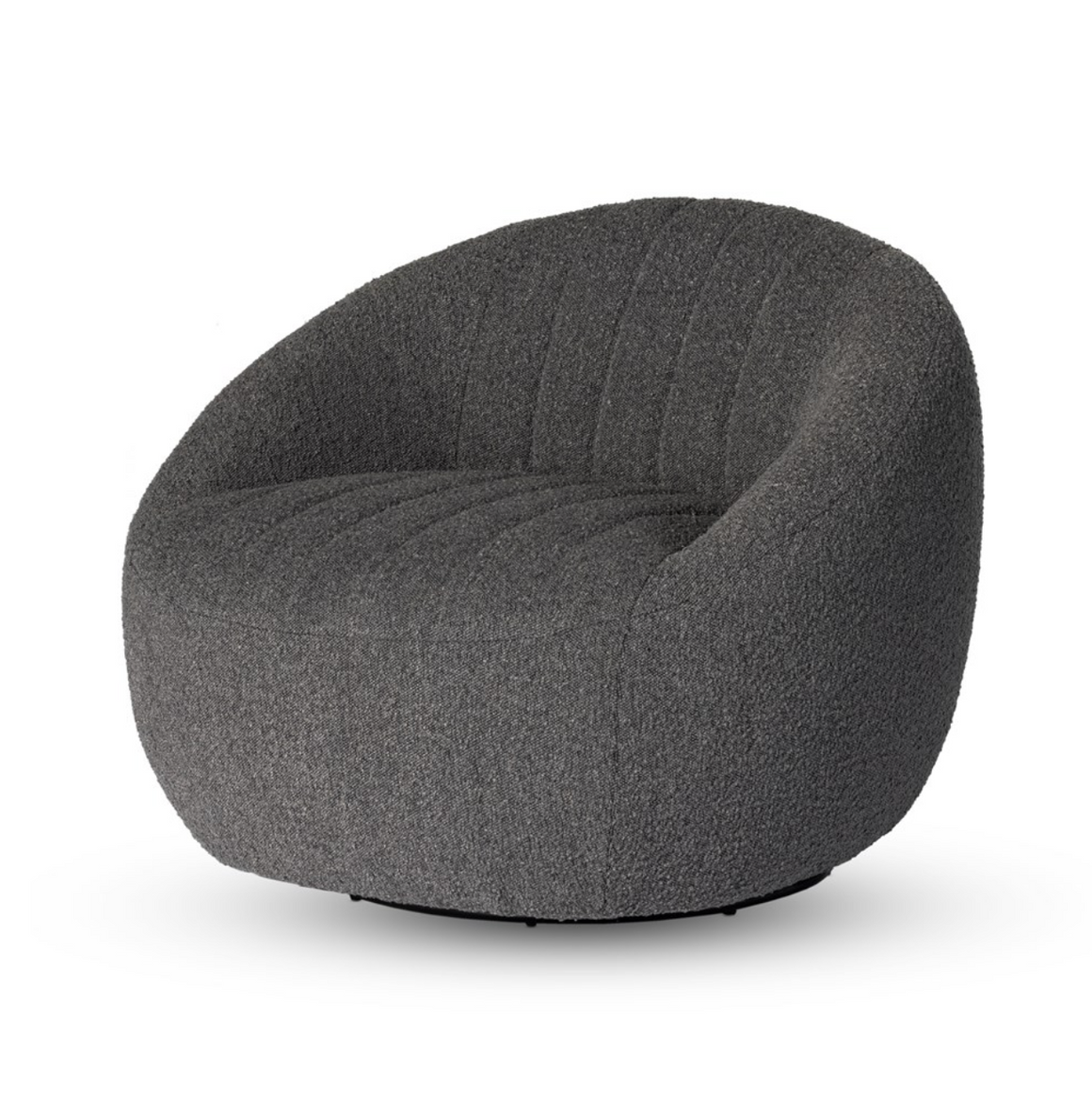 Clementine 35" Swivel Chair - Performance Charcoal