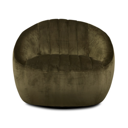 Clementine 35" Swivel Chair - Olive