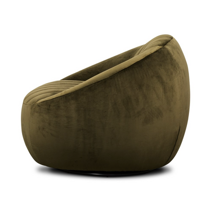Clementine 35" Swivel Chair - Olive
