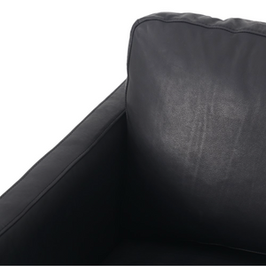 Achilles 30" Top Grain Leather Occasional Chair -  Naples Black