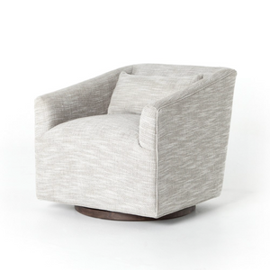 Yianni 31" Swivel Chair - Pebble