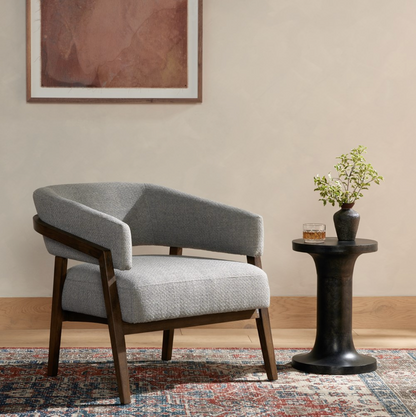 Dasha 29" Accent Chair - Performance Silver