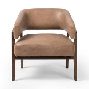 Dasha 29" Top Grain Leather Accent Chair - Palermo Drift