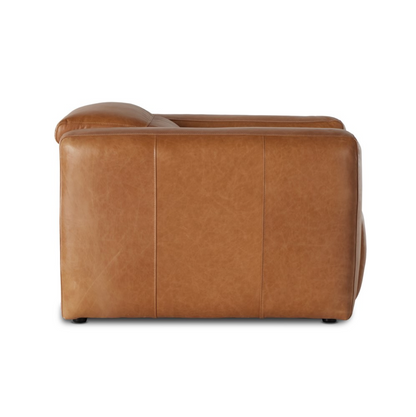 Rhea 45" Top Grain Leather Power Recliner - Butterscotch