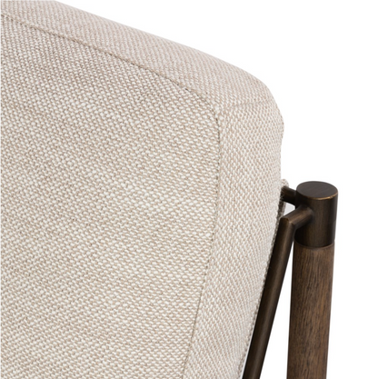 Diane 28" Armless Occasional Chair - Performance Taupe