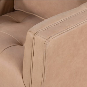 Regina 32" Top Grain Leather Swivel Chair - Palermo Nude