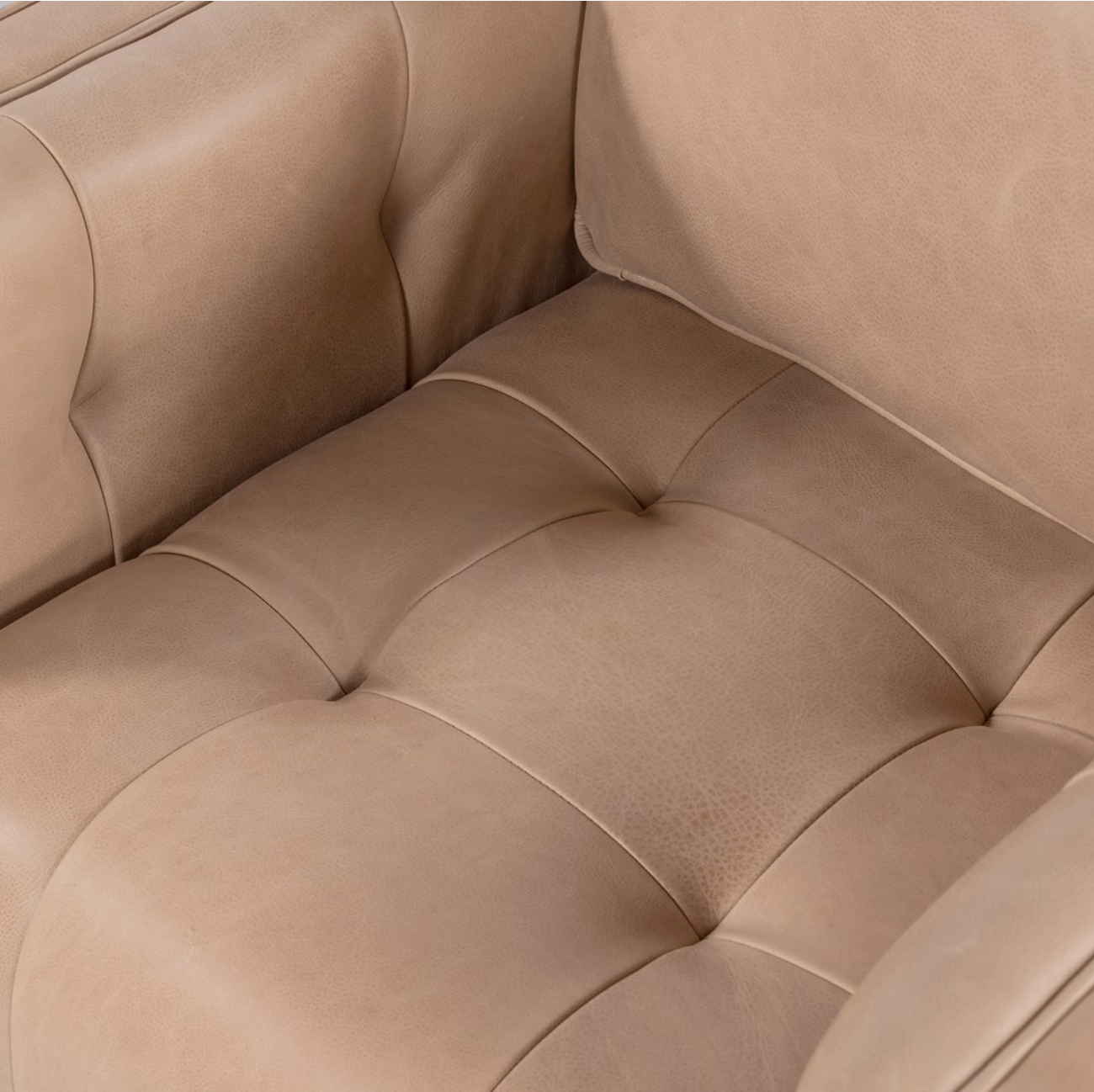 Regina 32" Top Grain Leather Swivel Chair - Palermo Nude