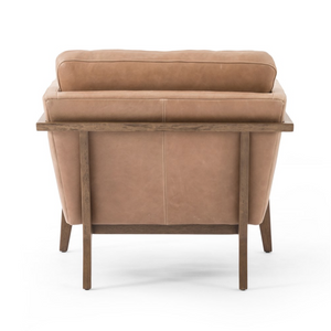 Daniel 32" Top Grain Leather Occasional Chair - Palermo Drift