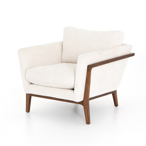 Daniel 32" Occasional Chair - Birch + Cream