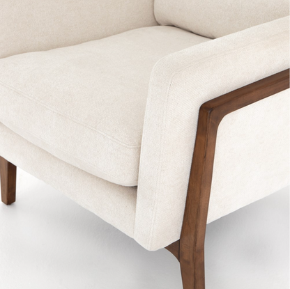 Daniel 32" Occasional Chair - Birch + Cream