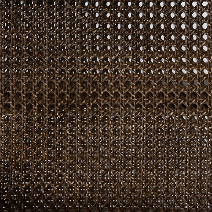 Zayden 30" Top Grain Leather Accent Chair - Cane + Black