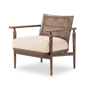 Zayden 30" Accent Chair - Cane + Taupe