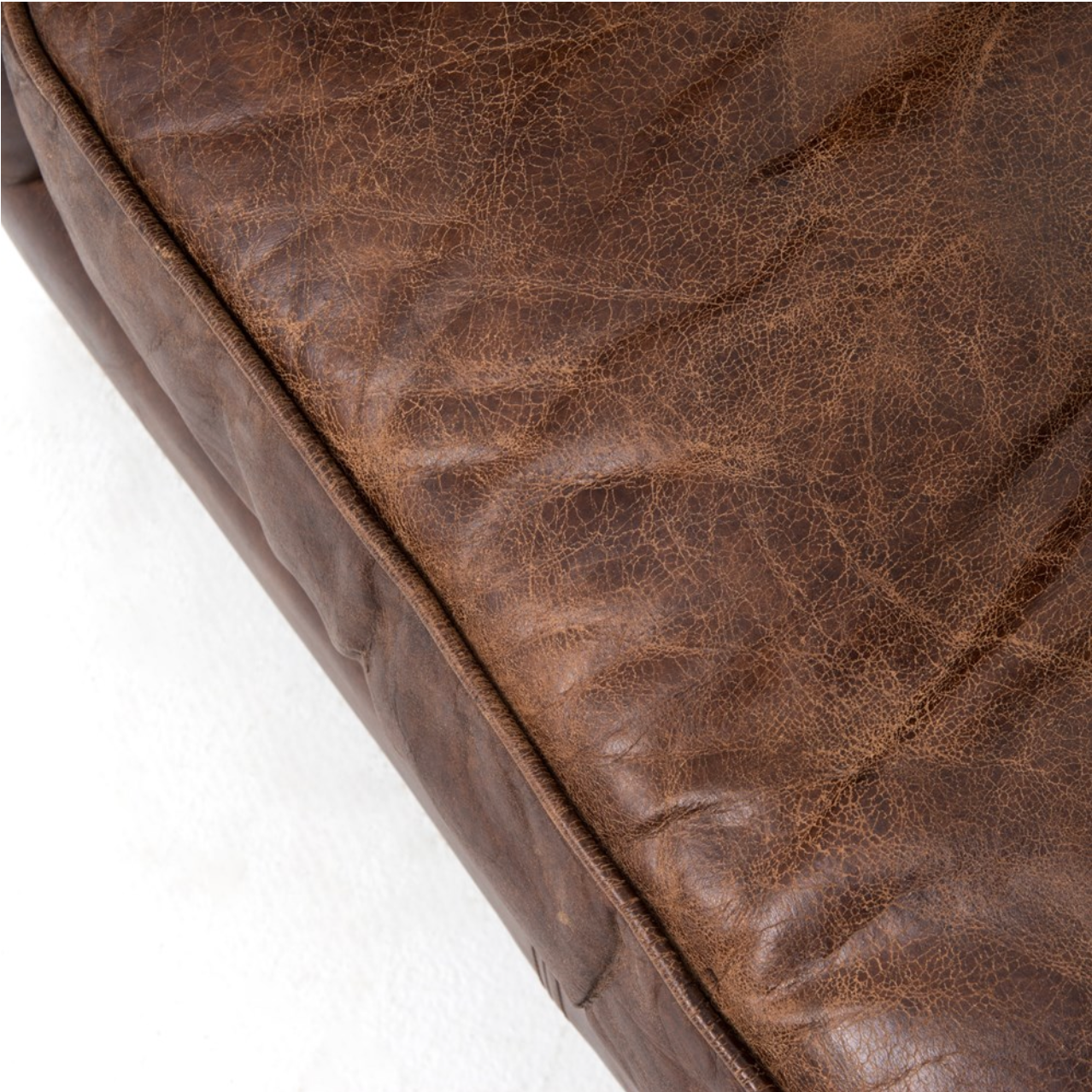 Quincy 37" Top Grain Leather Occasional Chair - Cigar