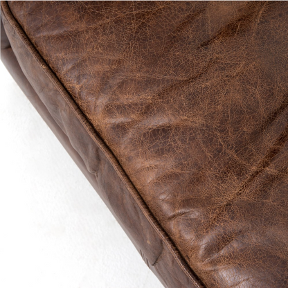 Quincy 37" Top Grain Leather Occasional Chair - Cigar