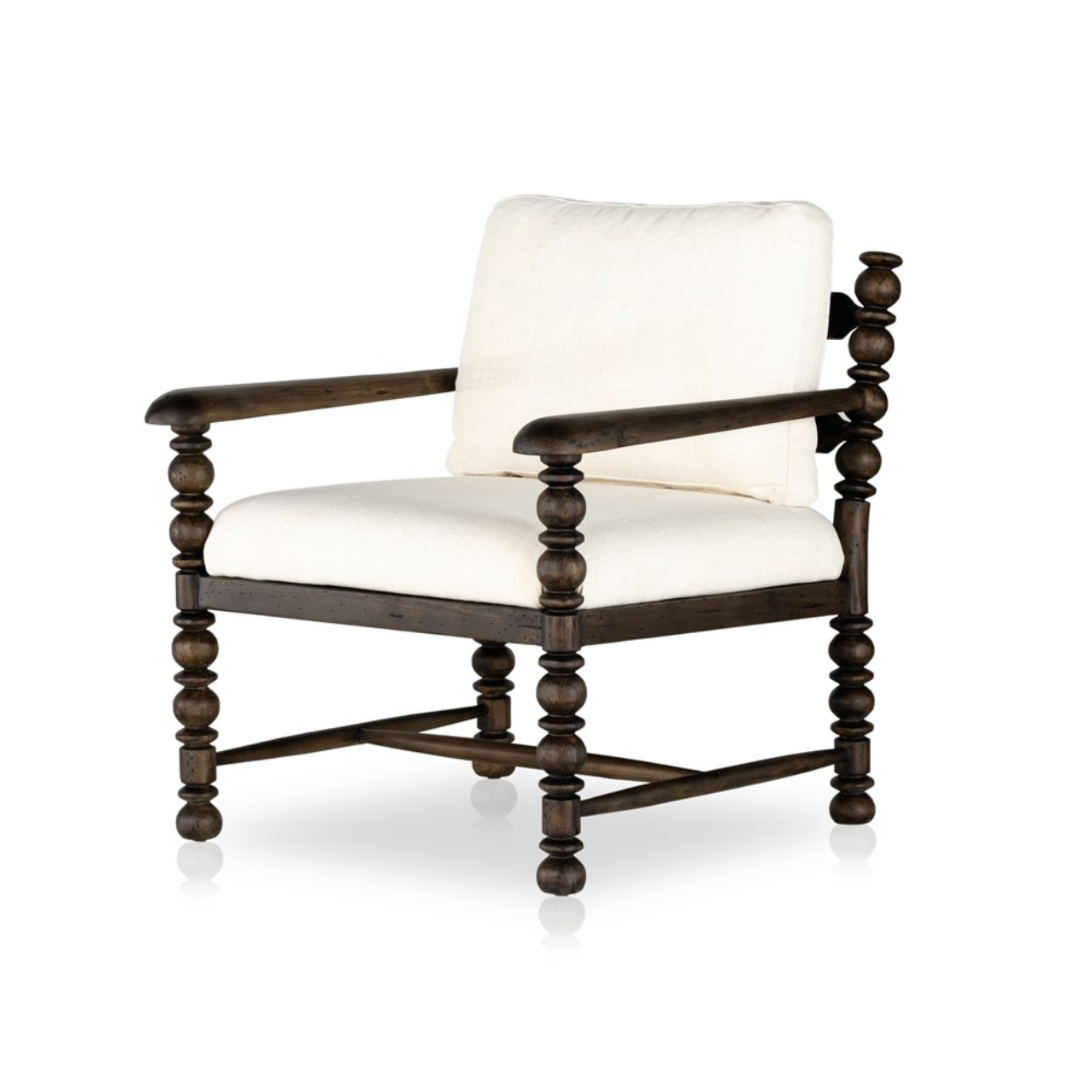 Dorothea 29" Accent Chair - Performance Ivory