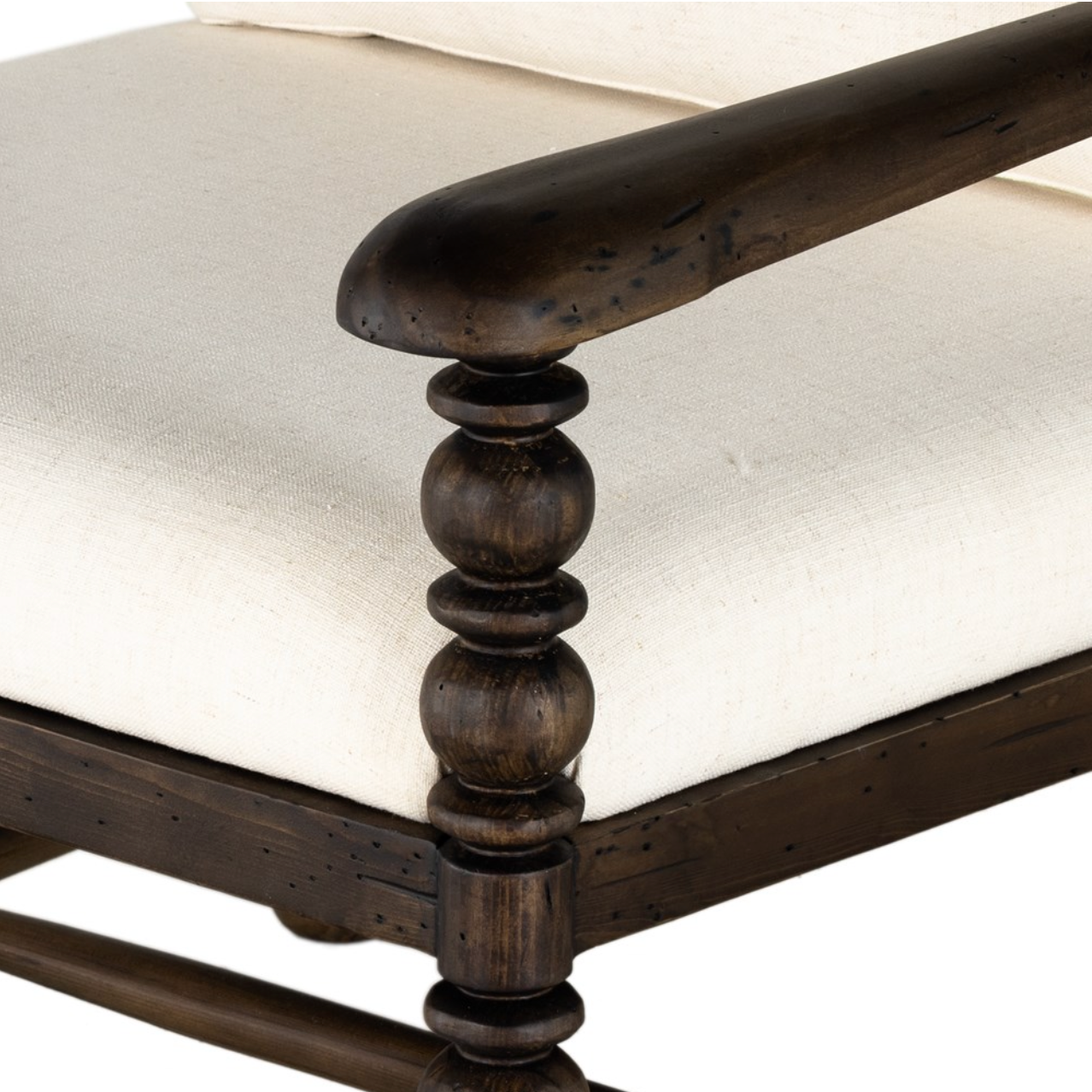 Dorothea 29" Accent Chair - Performance Ivory