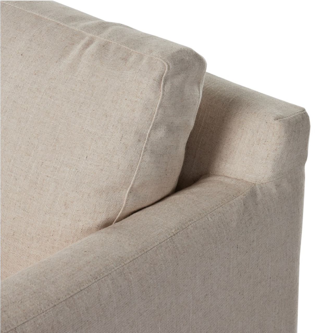 Fabian 39" Slipcover Swivel Chair - Performance Cream