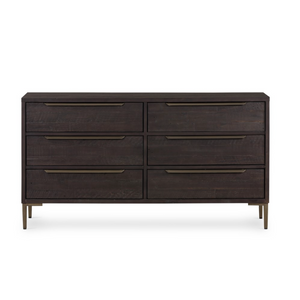 Willow 58" 6 Drawer Dresser - Dark Carbon