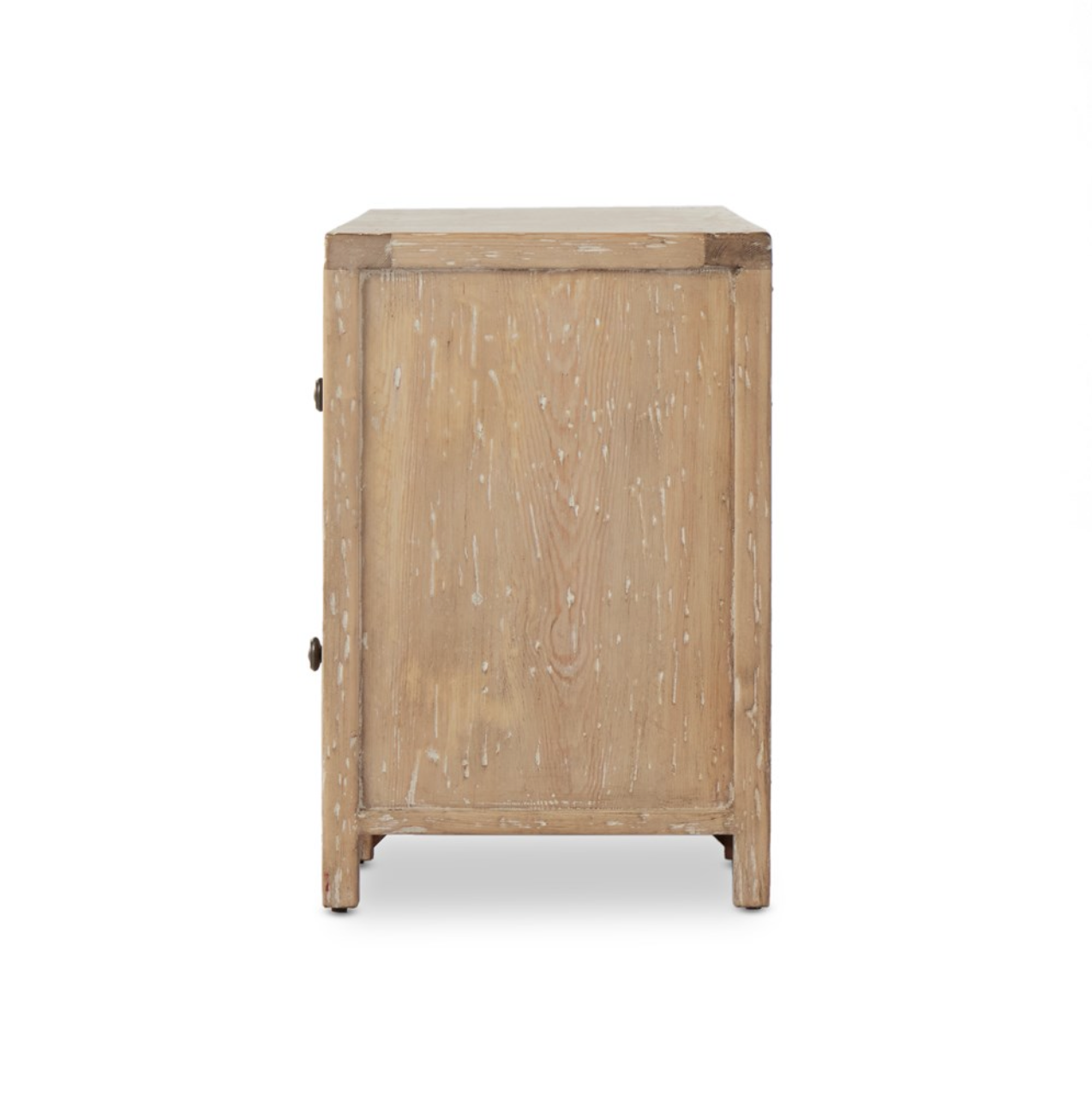 Vesper 92" Media Console Table - Aged Light Pine