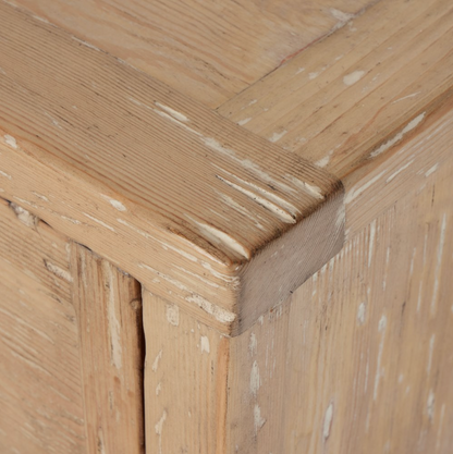 Vesper 92" Media Console Table - Aged Light Pine