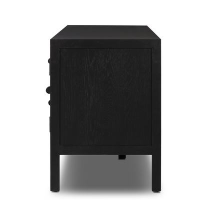 Valkyrie 84" Media Console Table - Black Oak